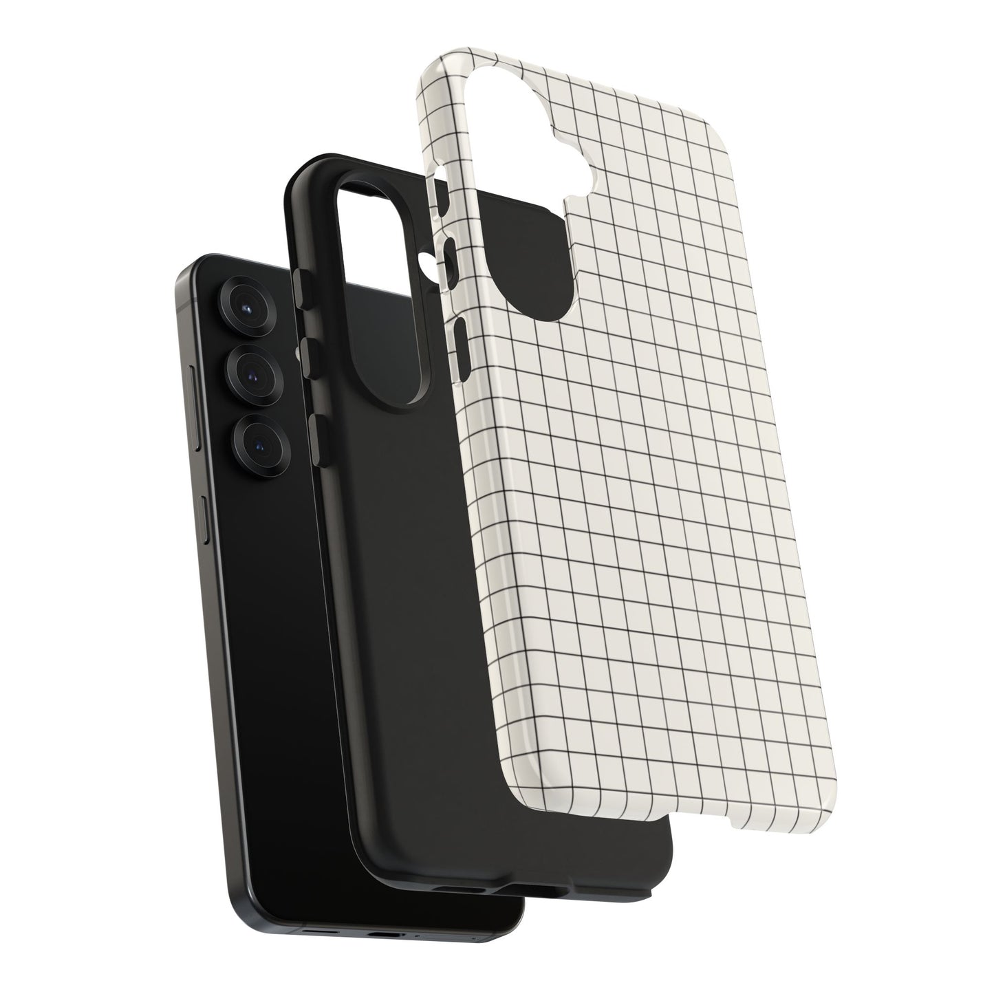 The Architect |Tough Phone Case Minimal Graph Paper Design