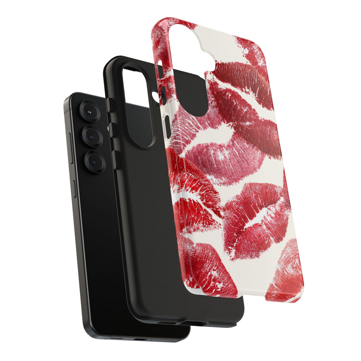 Red Lipstick Kiss Pattern Phone Case | Tough Phone Case