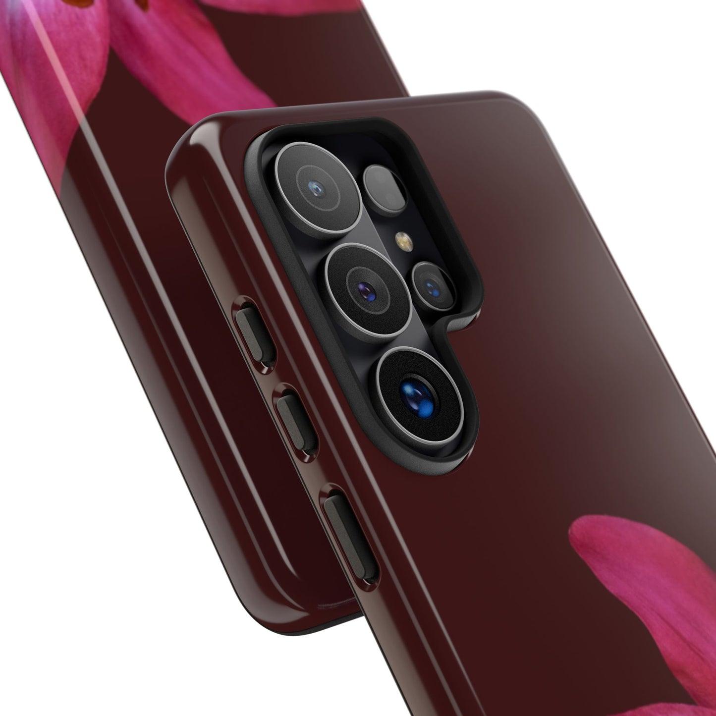 Burgundy Lily Floral – Phone Case Tough Case