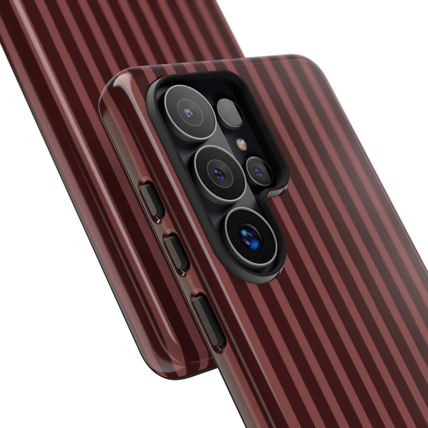 Striped Double Burgundy — Tough Phone Case