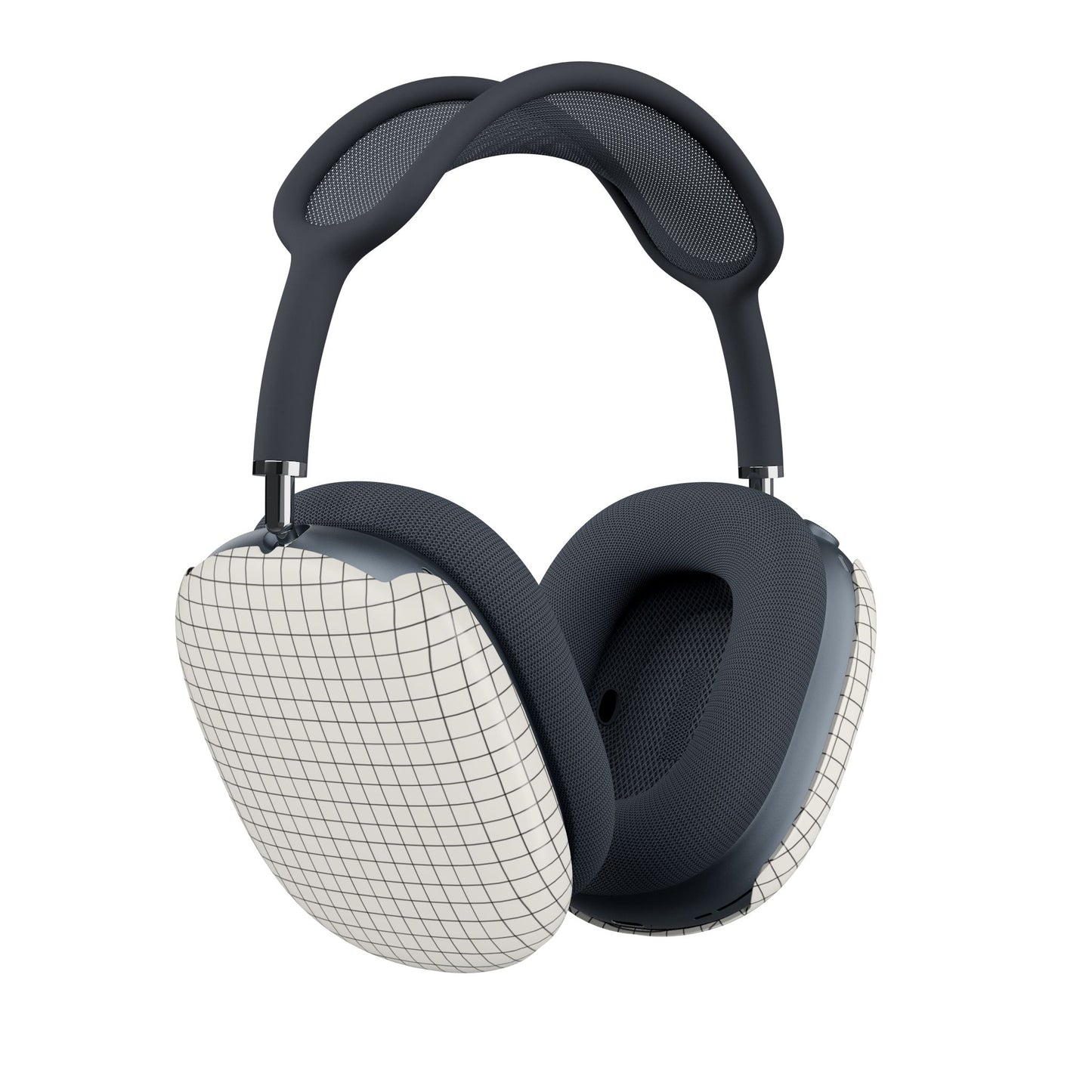Minimal Grid Pattern AirPods Max Shell Case | Checked Line Design