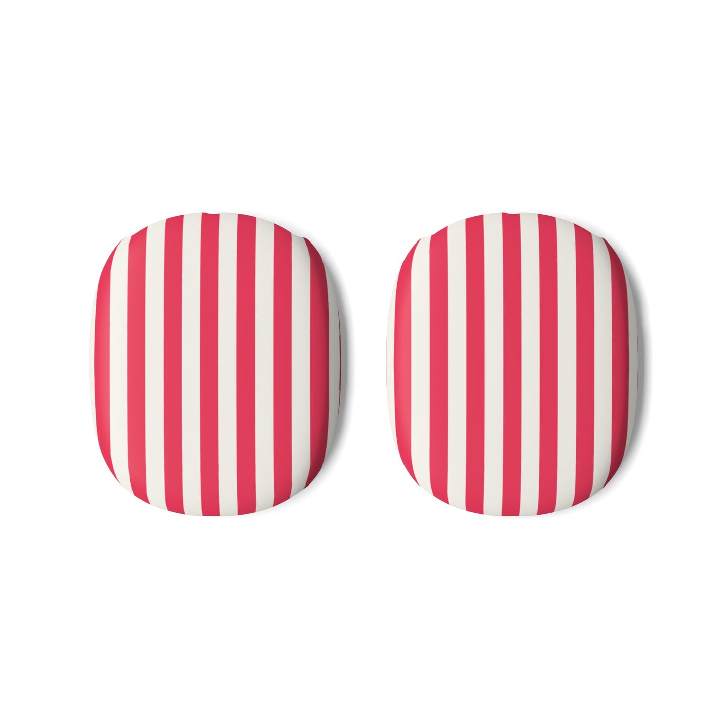 Retro Red — Striped Red & White AirPod Max Ear Cup Covers