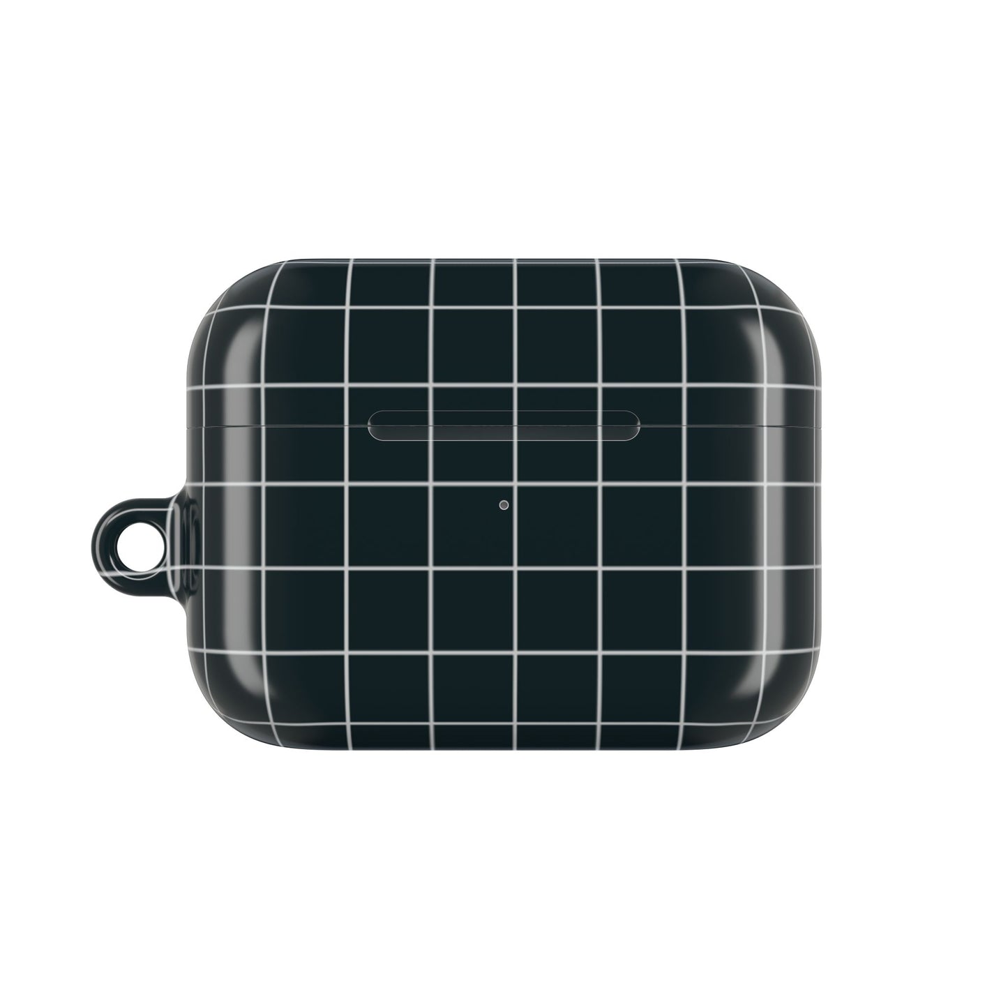 Black White Minimalistic Grid Pattern — AirPod Case