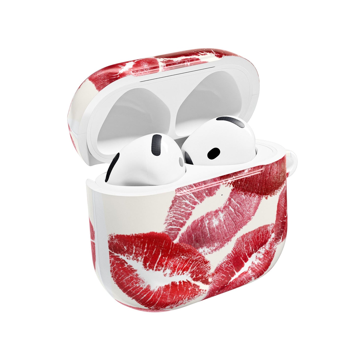 Kissing Booth — Kiss Print AirPod Case Red Lipstick Pattern Protective Cover