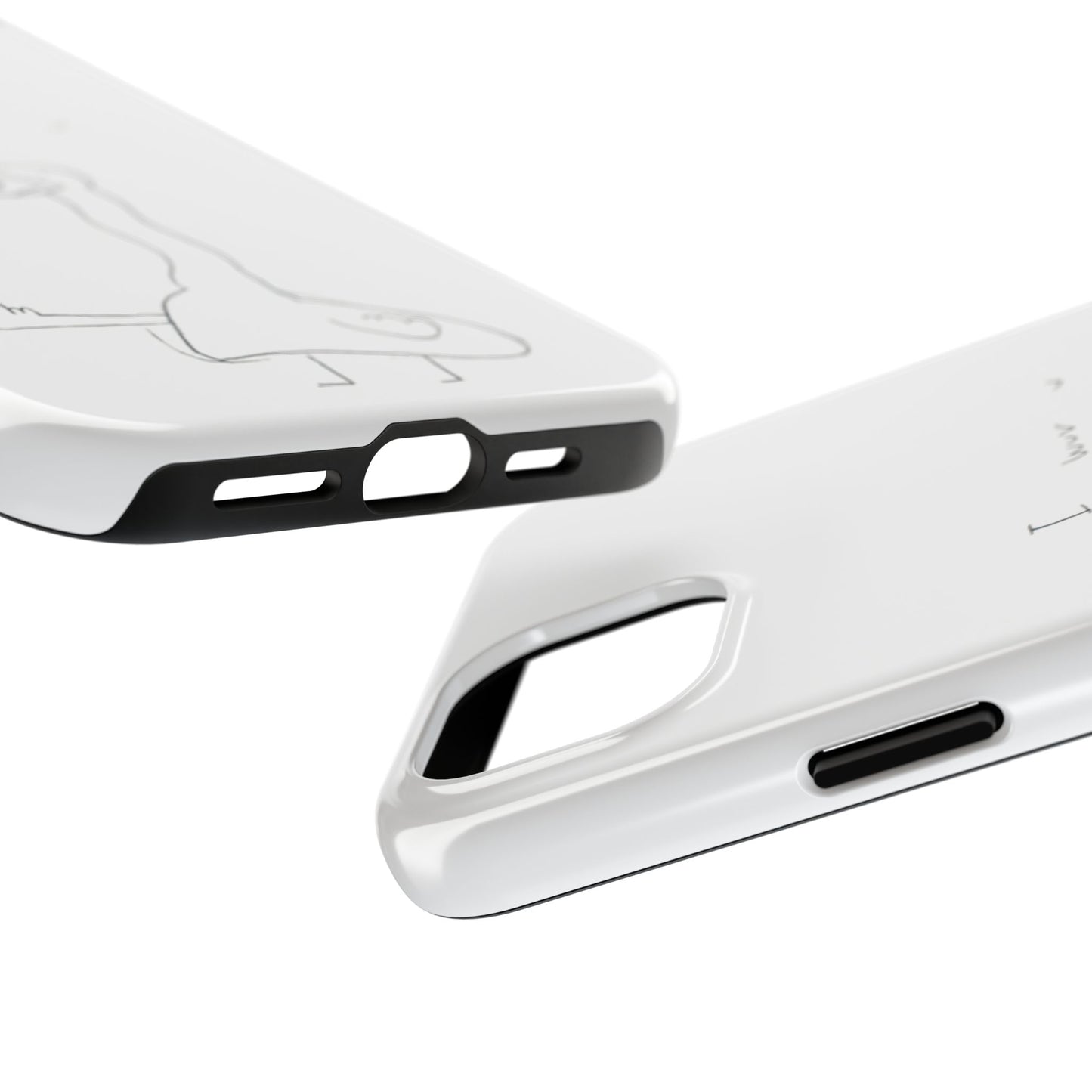 Funny Duck 'I wuv u'— Tough Phone Case