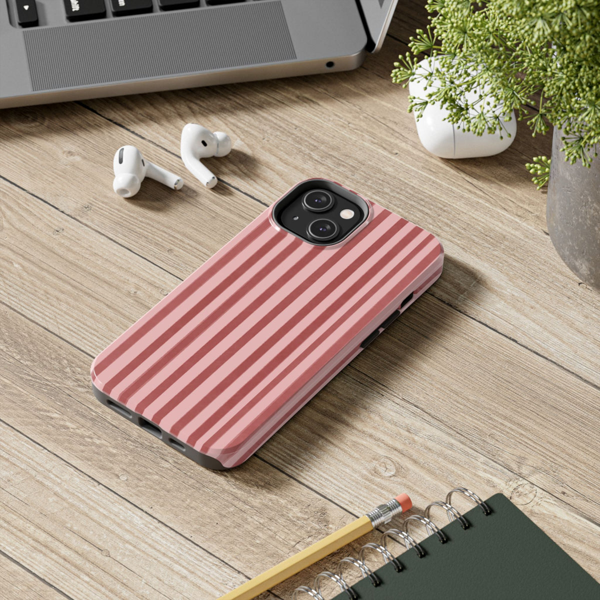Rose Petals | Vertical Stripes Phone Case Tough Phone Case