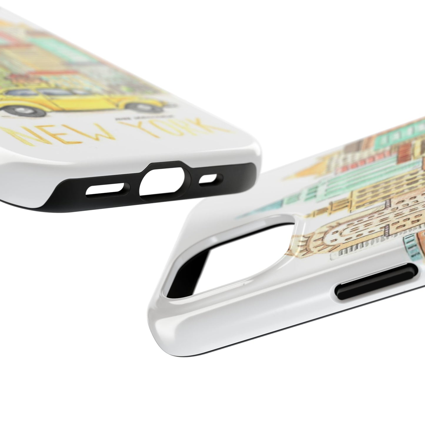 New York – New York Watercolor Skyline Tough Phone Case