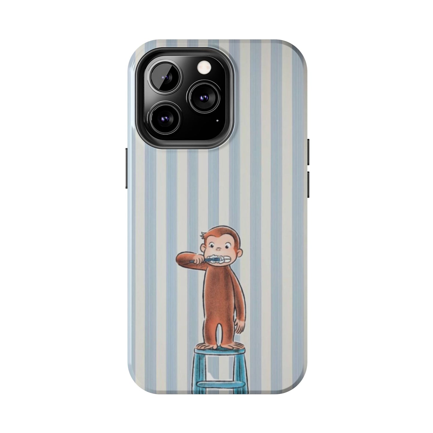 Curious George, Brushing Teeth — Monkey Brushing Tooth Tough Phone Case