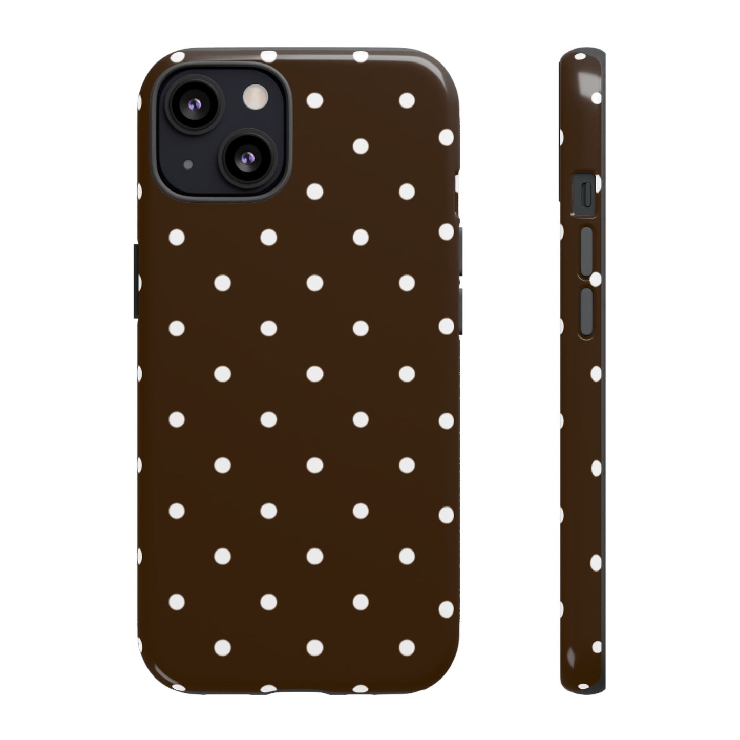 Cacao Polka Dot  — Phone Case Tough Case