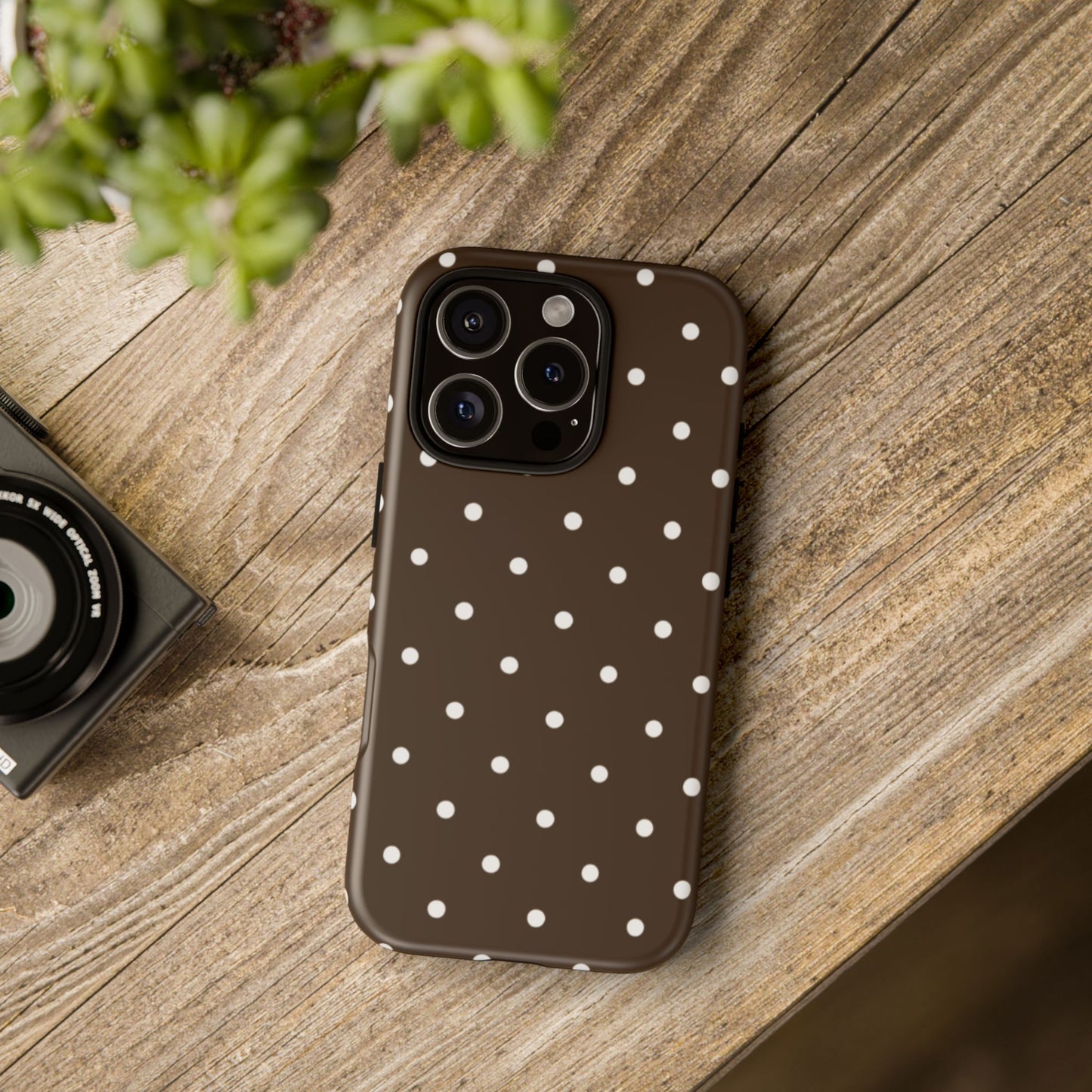 Cacao Polka Dot  — Phone Case Tough Case