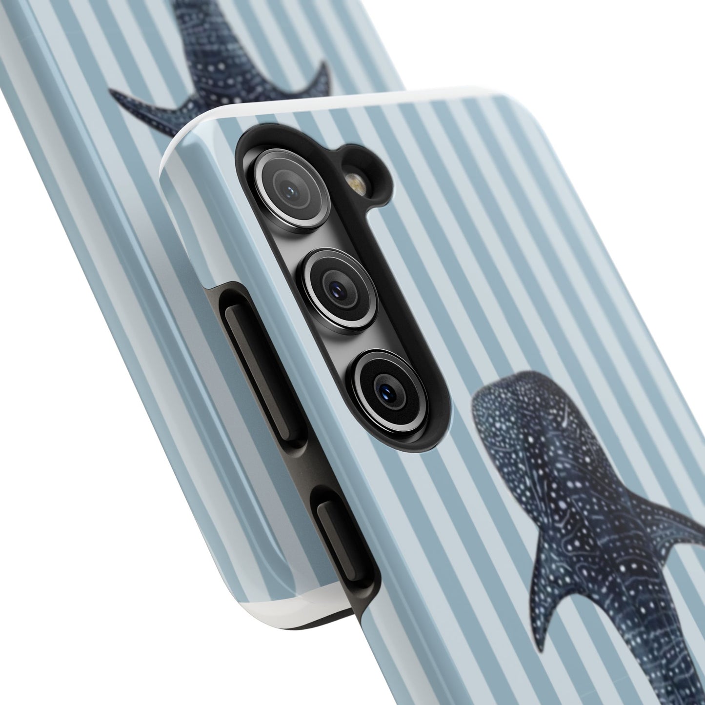Deep Sea  — Blue Striped Tough Protective Cover