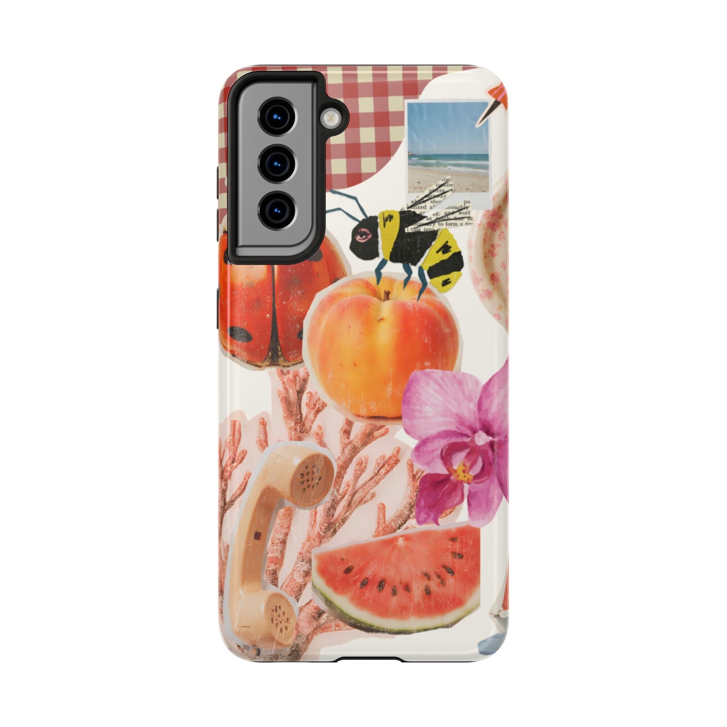 The farmers Market — Floral Fruit Collage Tough Phone Case