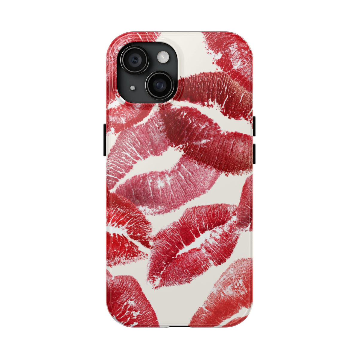 Red Lipstick Kiss Pattern Phone Case | Tough Phone Case