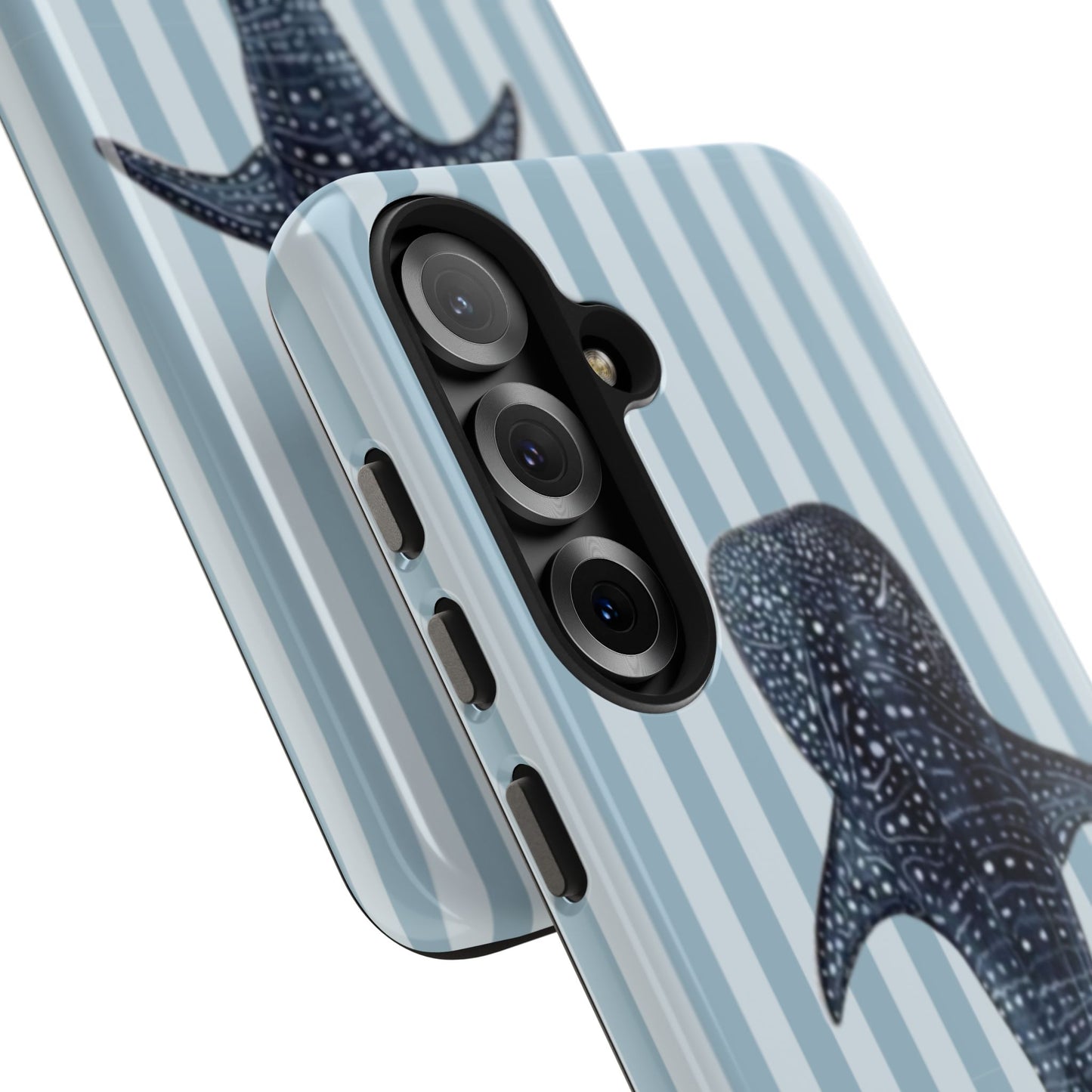 Deep Sea  — Blue Striped Tough Protective Cover