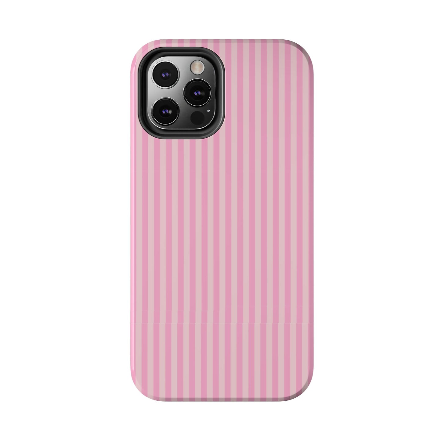Pretty In Pink  – Pink Vertical Stripe Tough Phone Case