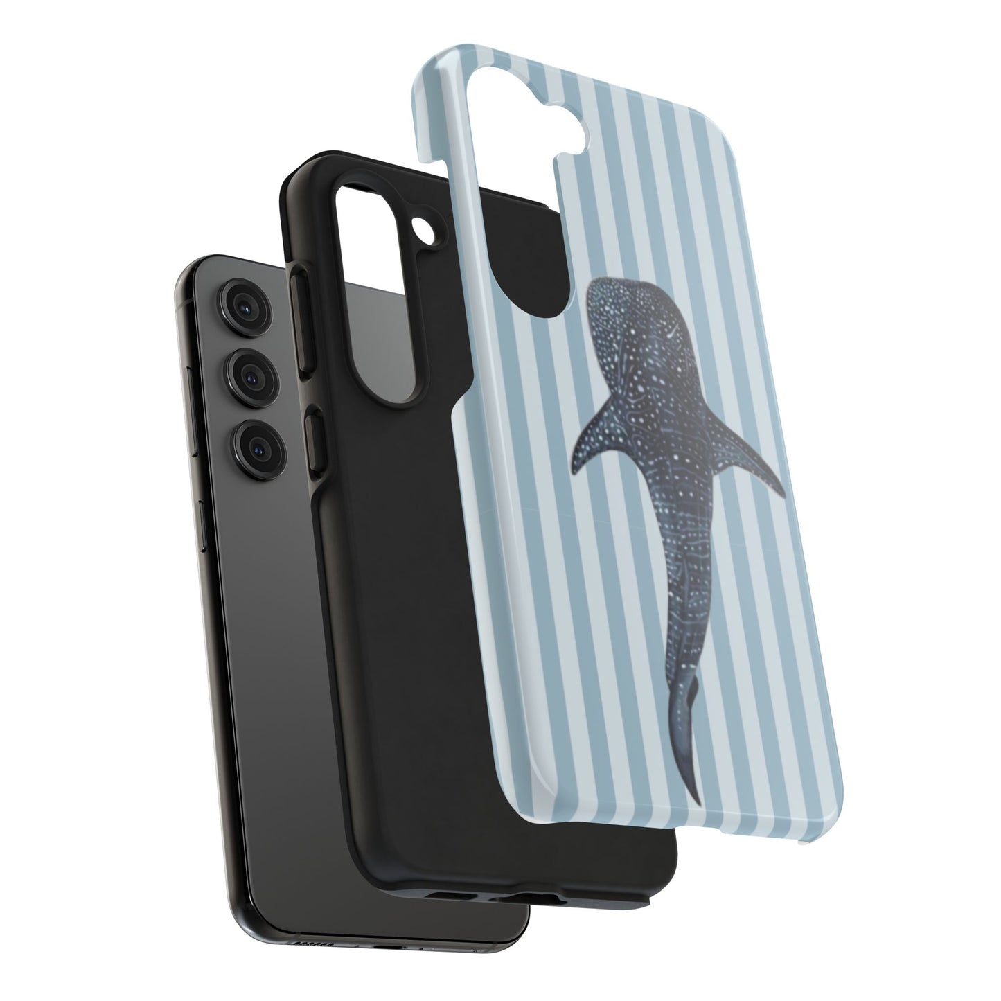 Deep Sea  — Blue Striped Tough Protective Cover