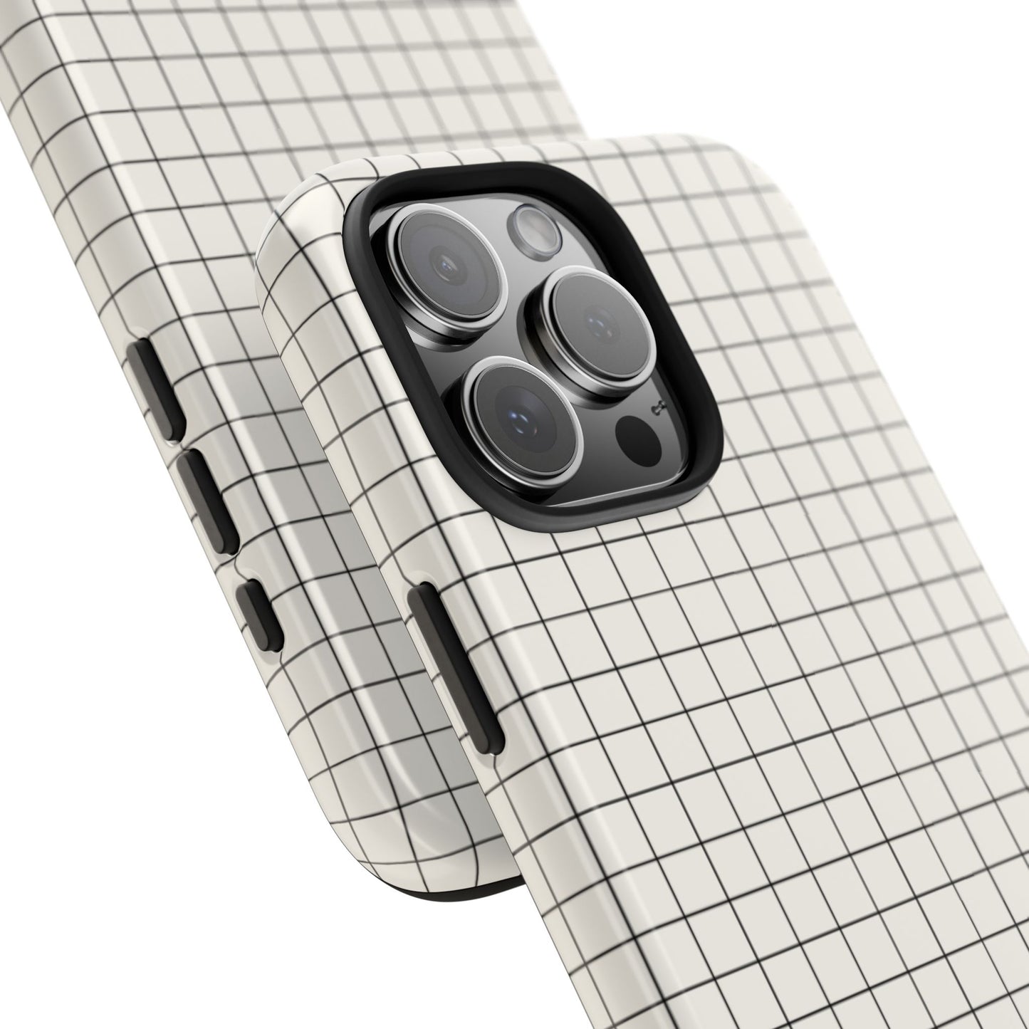 The Architect |Tough Phone Case Minimal Graph Paper Design