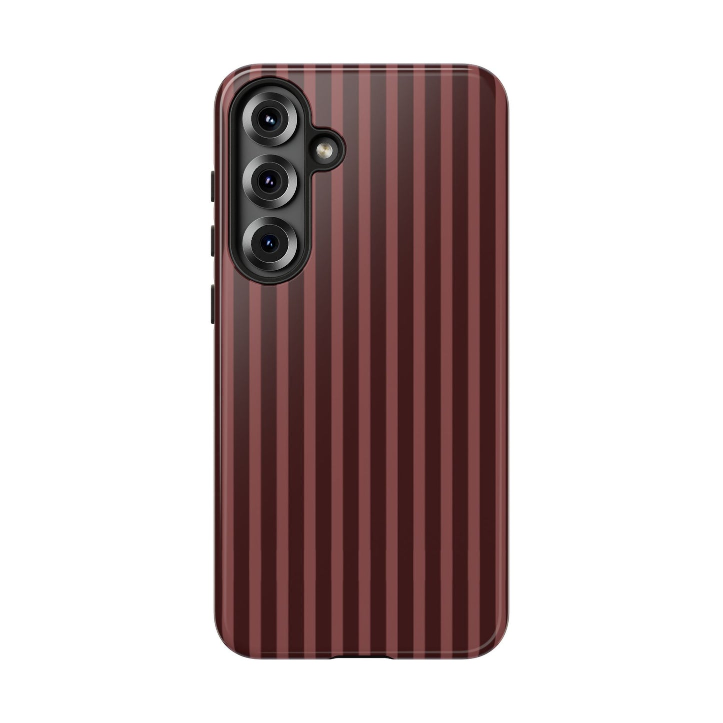 Striped Double Burgundy  — Tough Phone Case