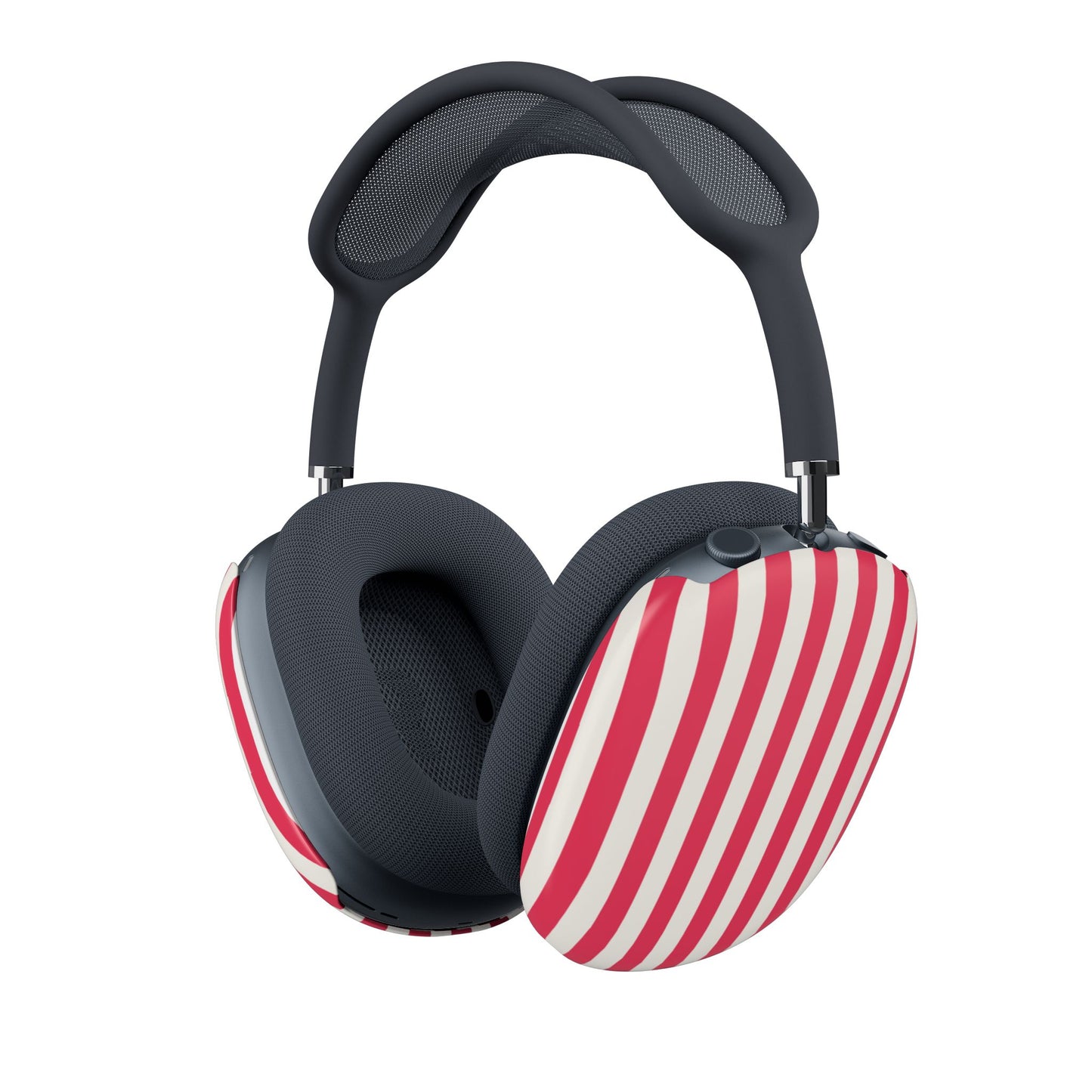 Retro Red — Striped Red & White AirPod Max Ear Cup Covers