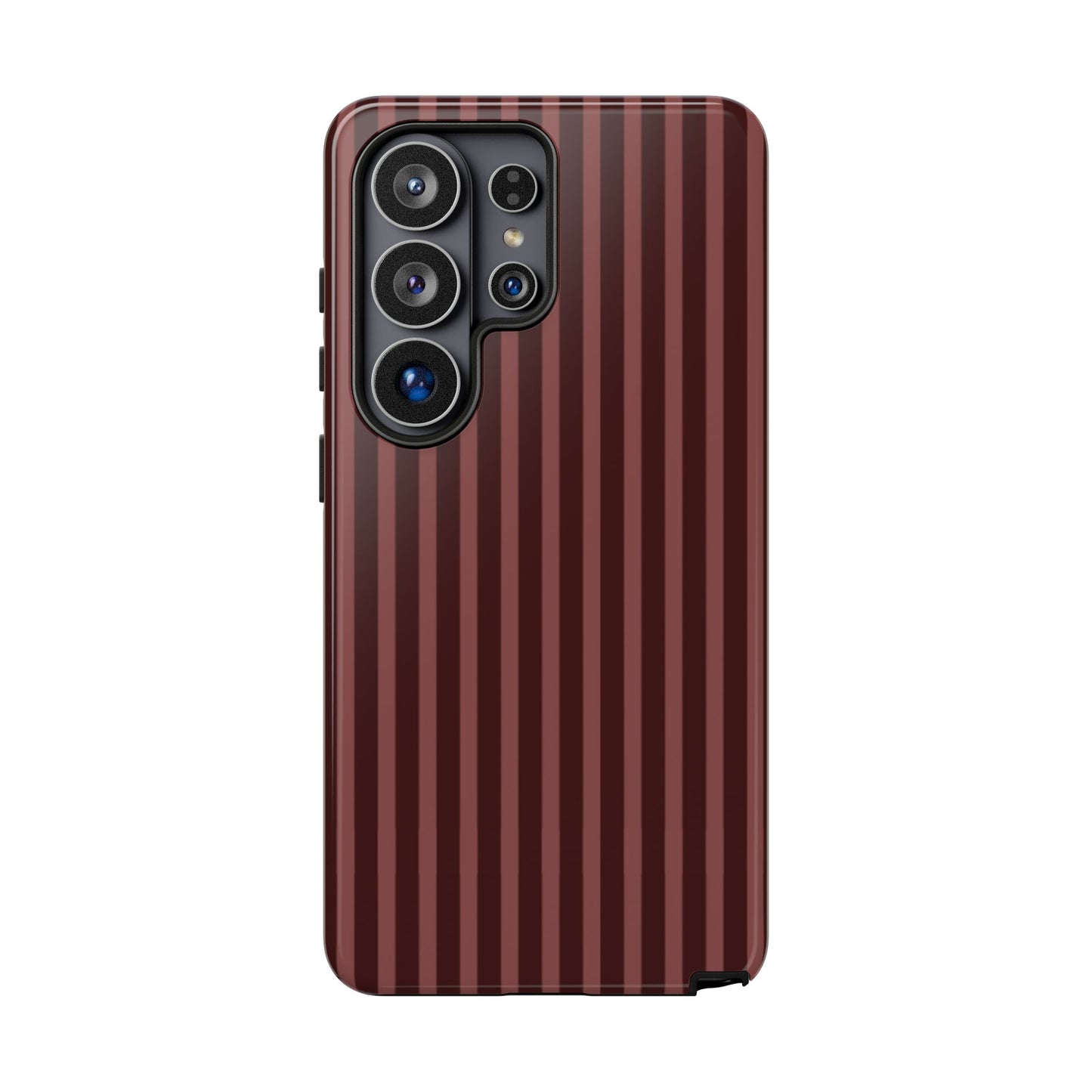 Striped Double Burgundy  — Tough Phone Case