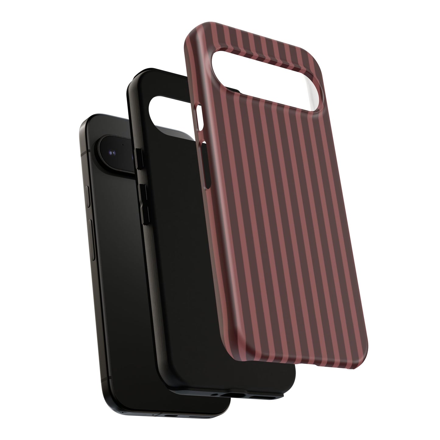 Striped Double Burgundy  — Tough Phone Case