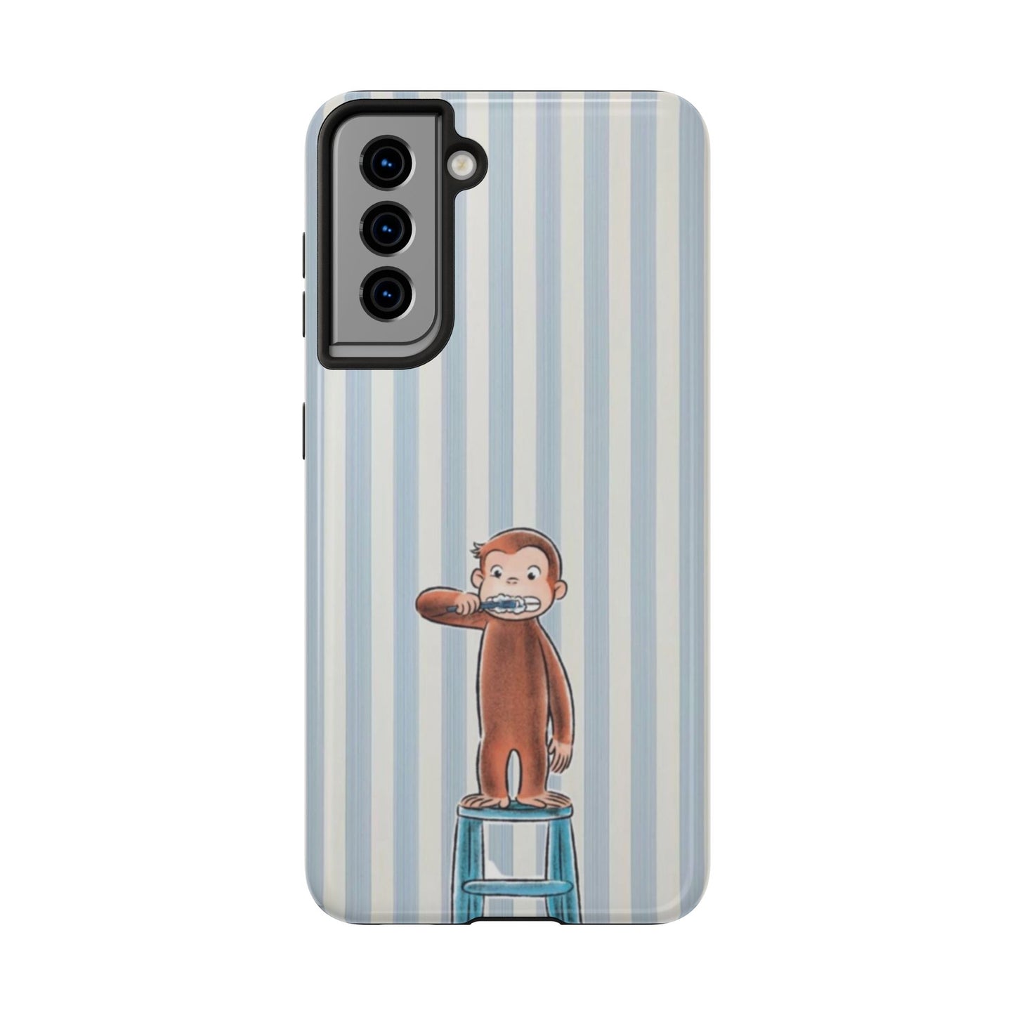 Curious George, Brushing Teeth — Monkey Brushing Tooth Tough Phone Case