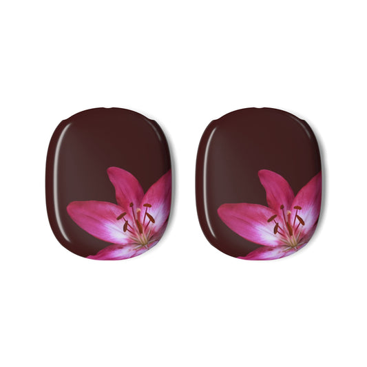 Burgundy Floral Lily — AirPod Max Case
