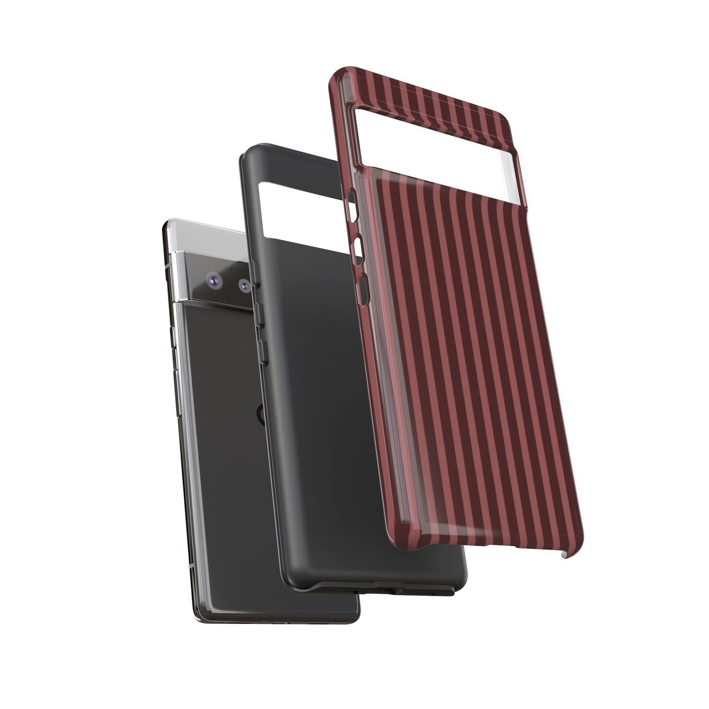 Striped Double Burgundy  — Tough Phone Case