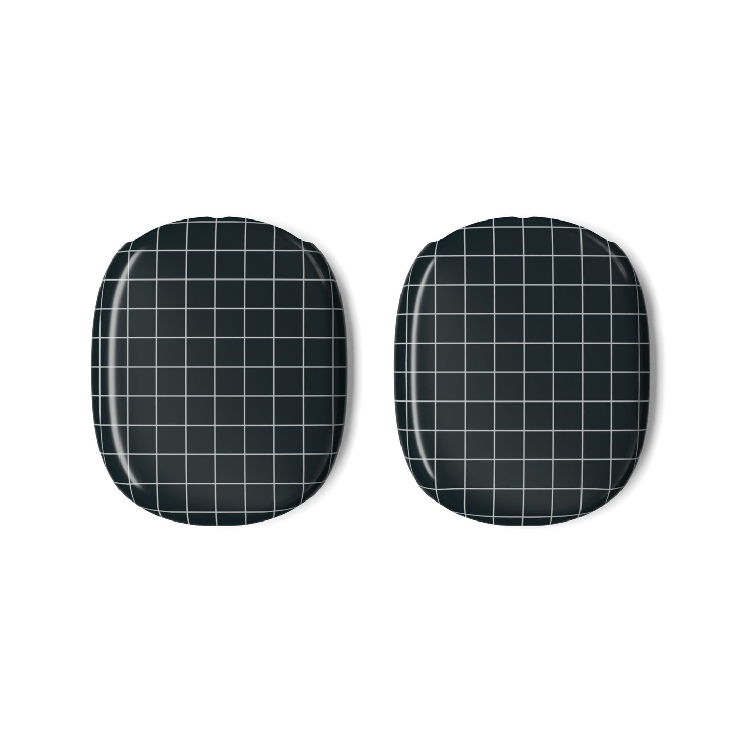 Black White Minimalistic Grid Pattern — AirPod Max Case