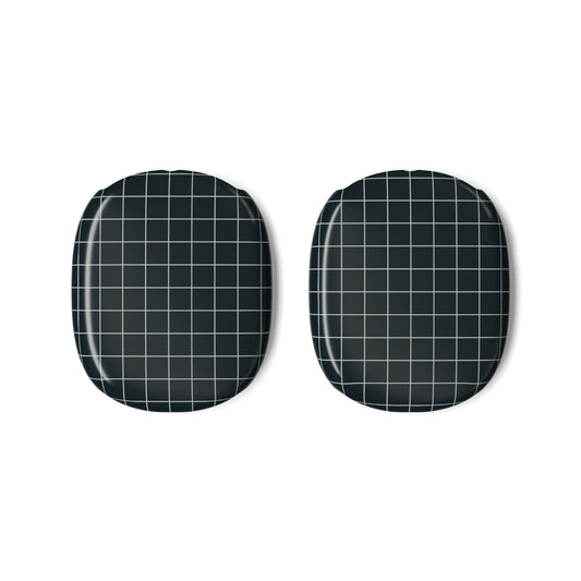 Black White Minimalistic Grid Pattern — AirPod Max Case