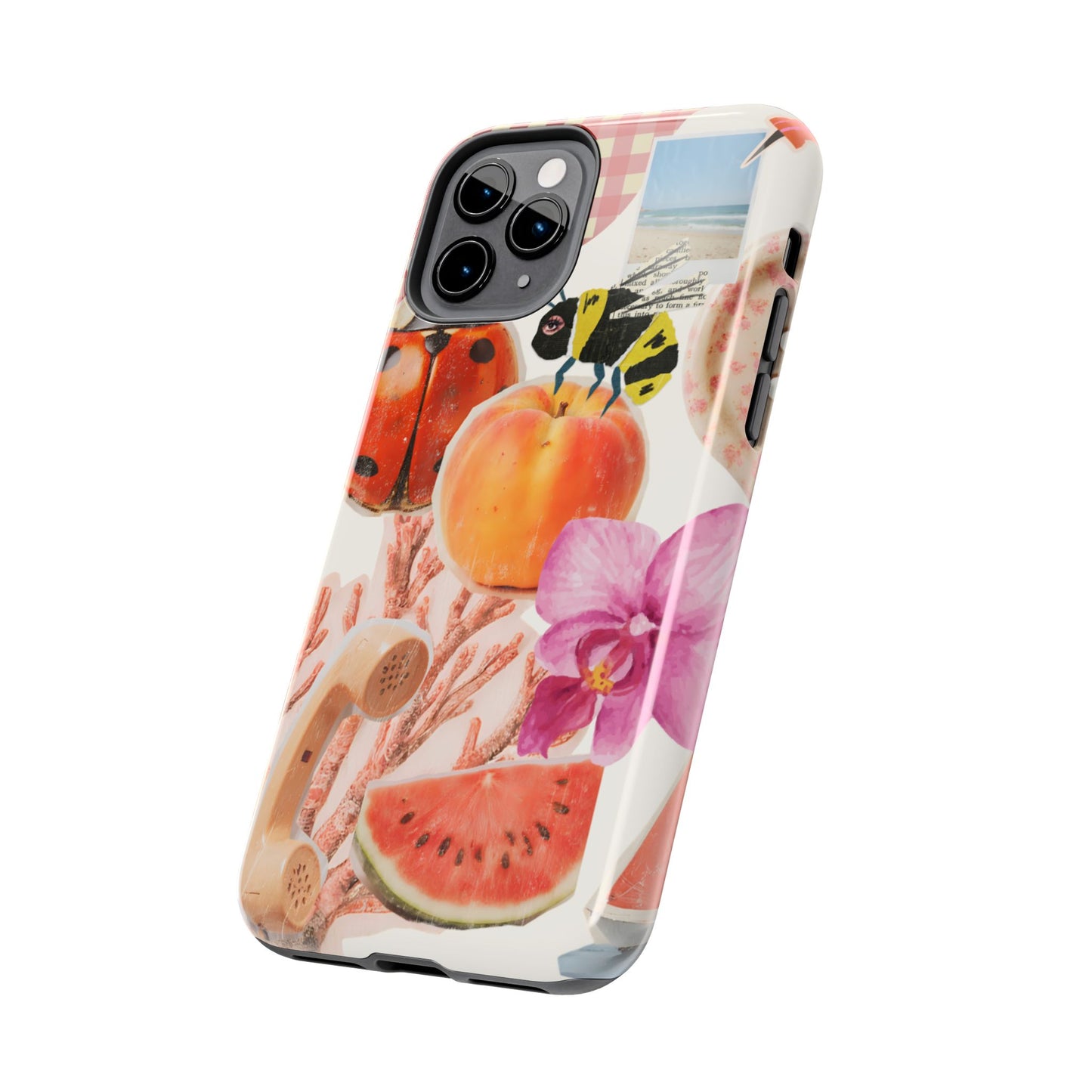 The farmers Market — Floral Fruit Collage Tough Phone Case