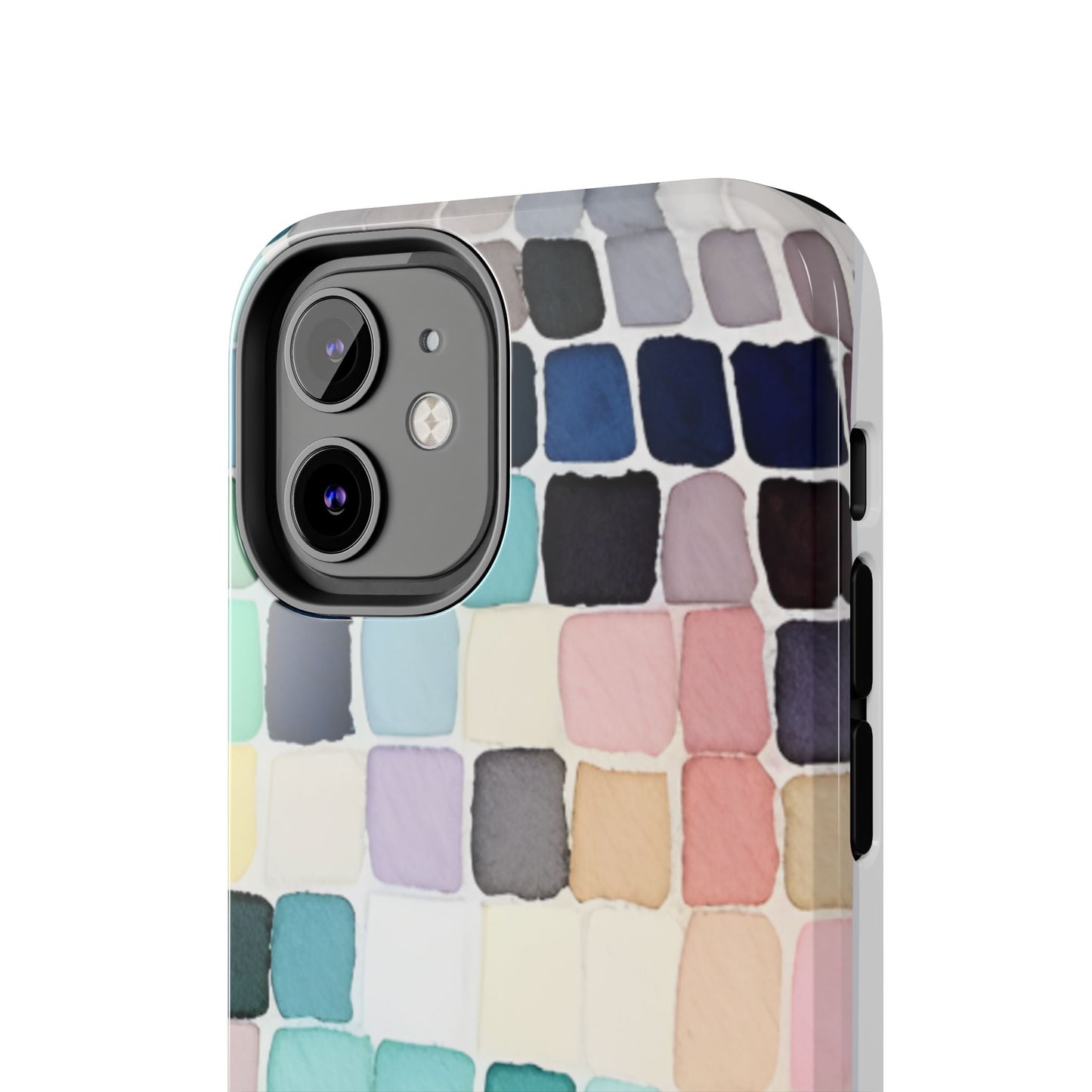Watercolor —  Abstract Mosaic Tough Phone Case Pastel Tile Protective Cover