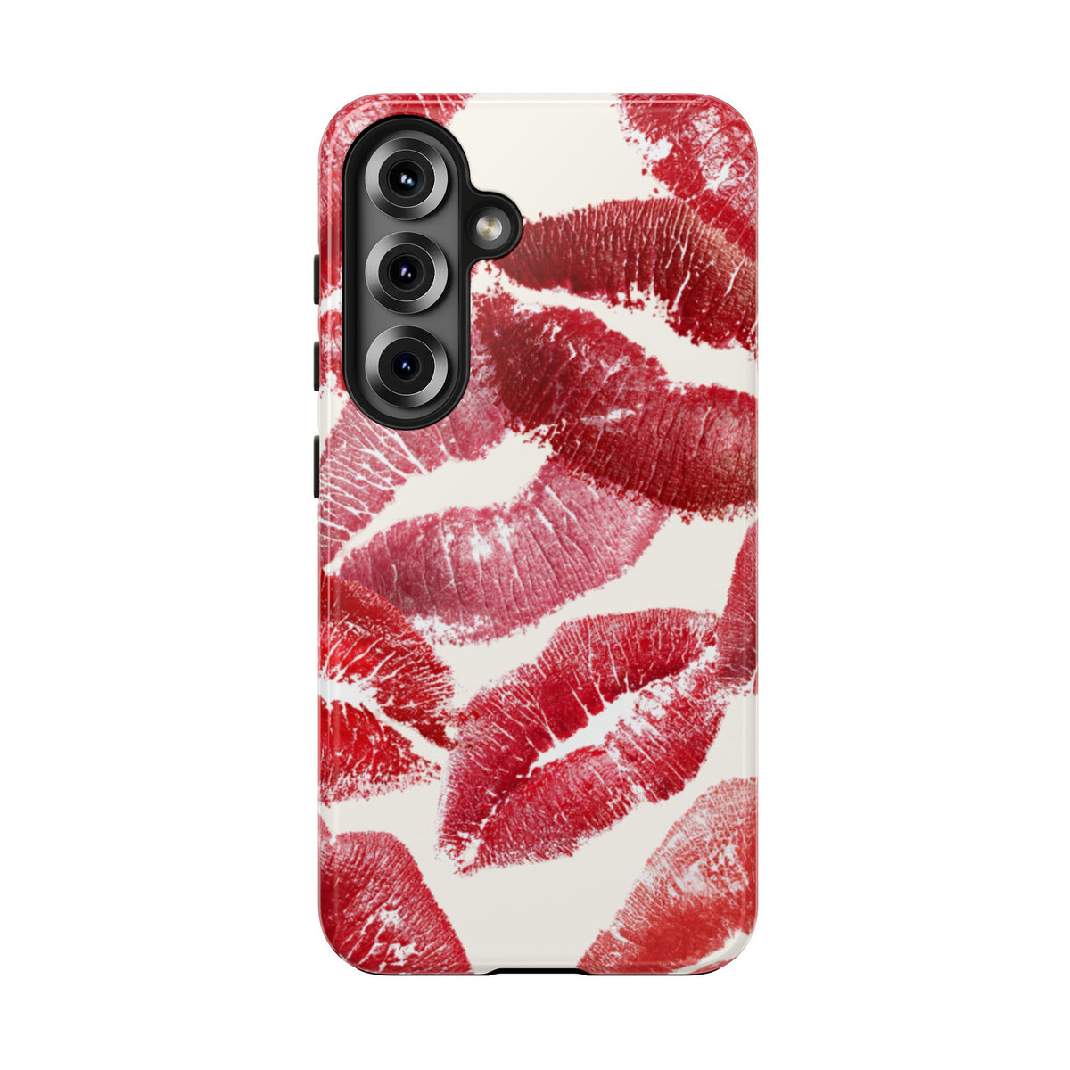 Red Lipstick Kiss Pattern Phone Case | Tough Phone Case