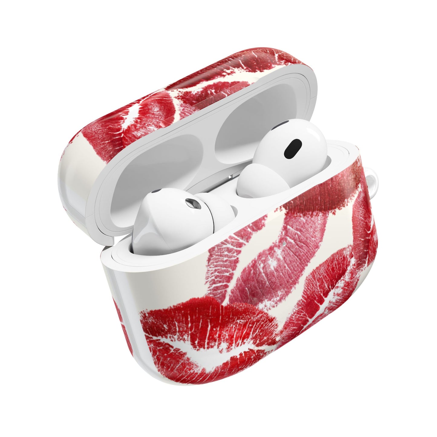 Kissing Booth — Kiss Print AirPod Case Red Lipstick Pattern Protective Cover