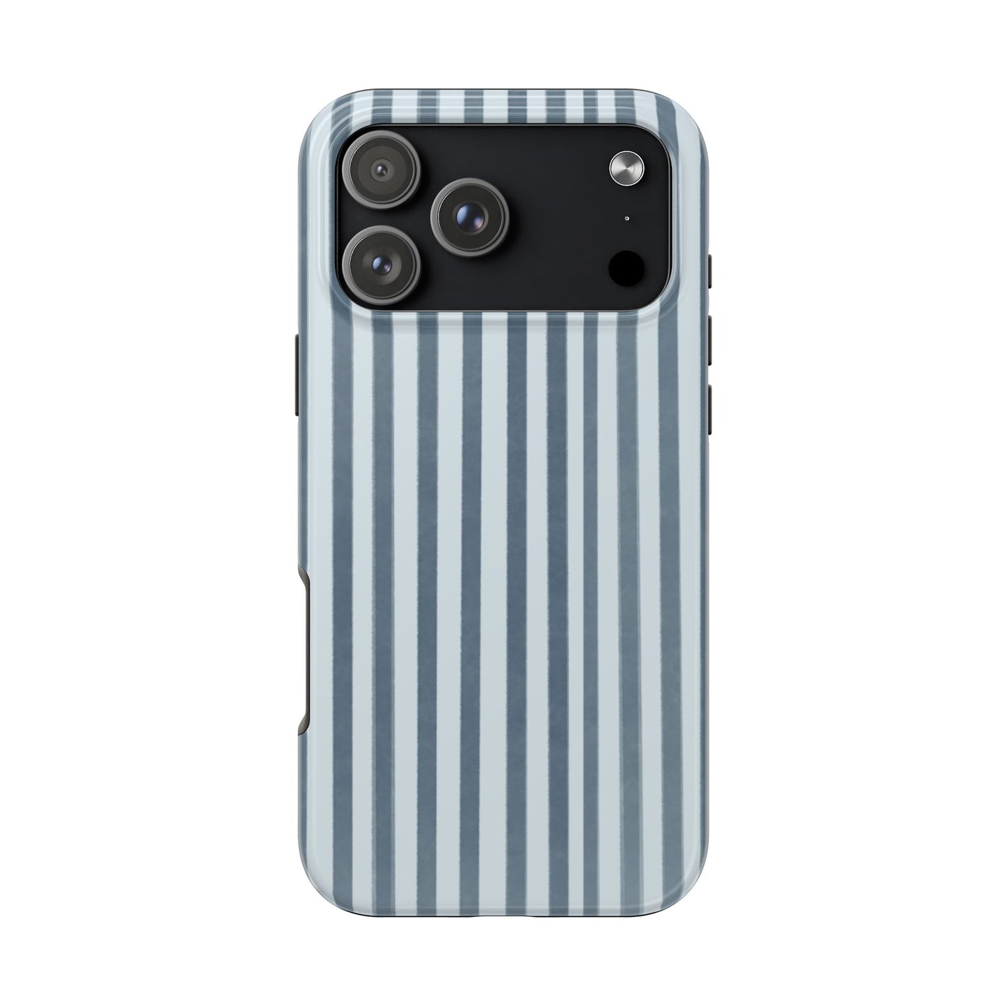 Rainy Day – Striped Tough Phone Case Blue Vertical Stripes,