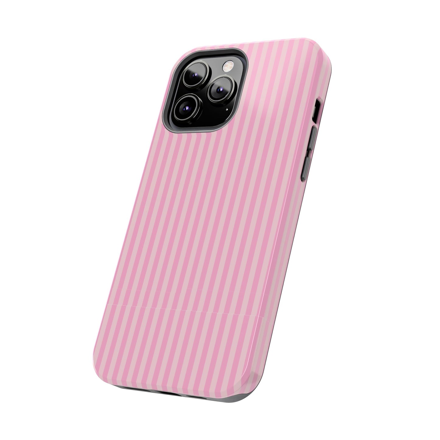 Pretty In Pink  – Pink Vertical Stripe Tough Phone Case