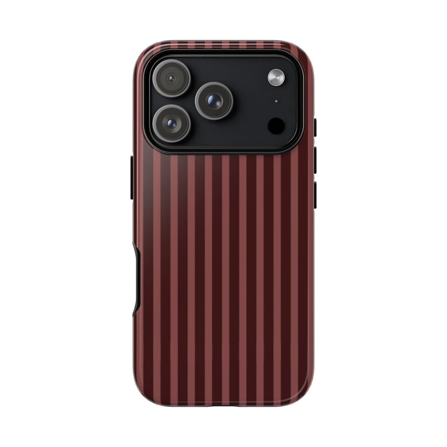Striped Double Burgundy  — Tough Phone Case
