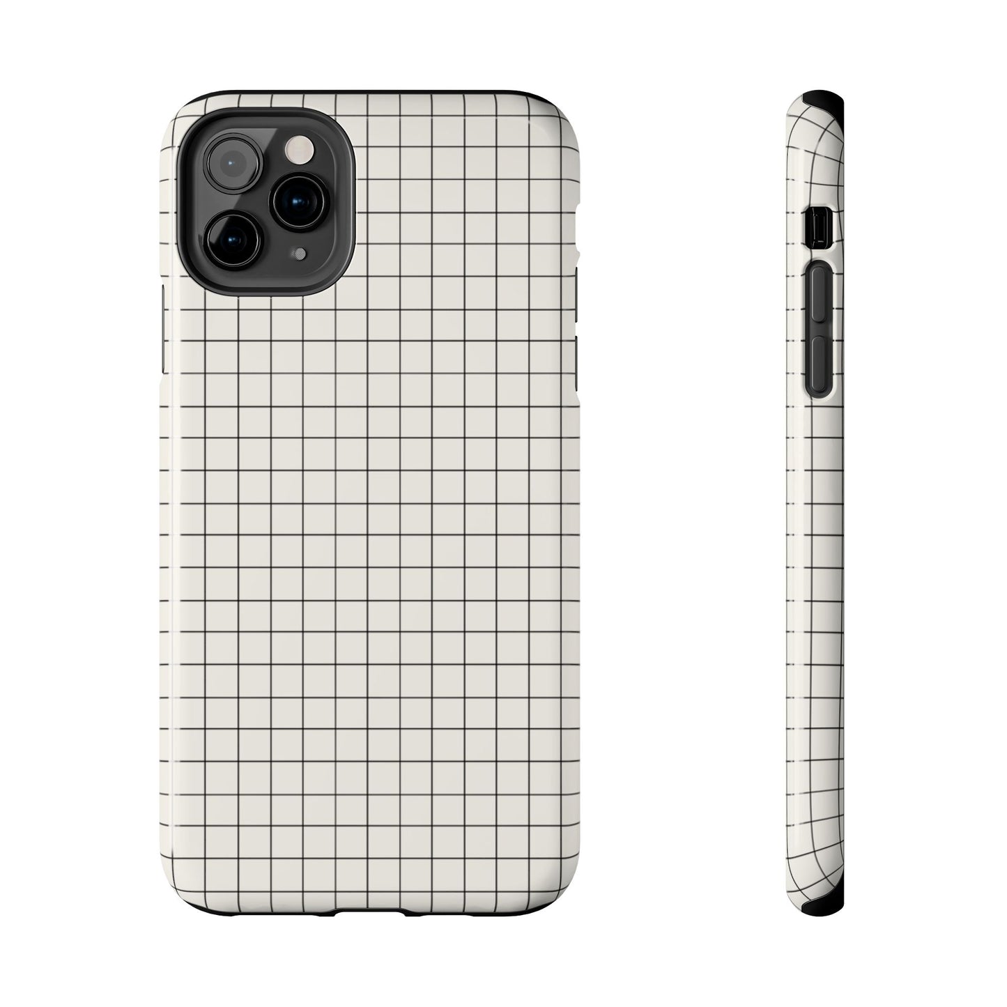 The Architect |Tough Phone Case Minimal Graph Paper Design