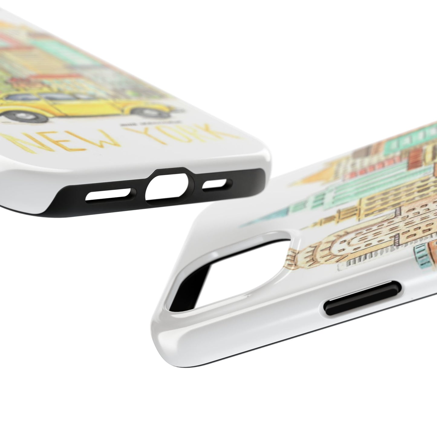 New York – New York Watercolor Skyline Tough Phone Case