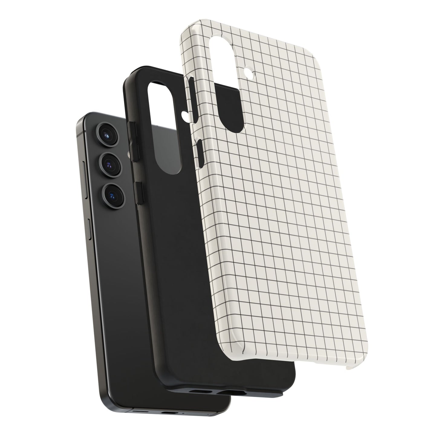 The Architect |Tough Phone Case Minimal Graph Paper Design
