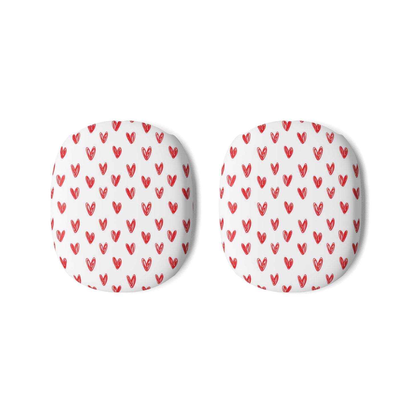 Call Me Later —  Heart Pattern AirPod Max Case — Cute Red Hearts Protective Covers