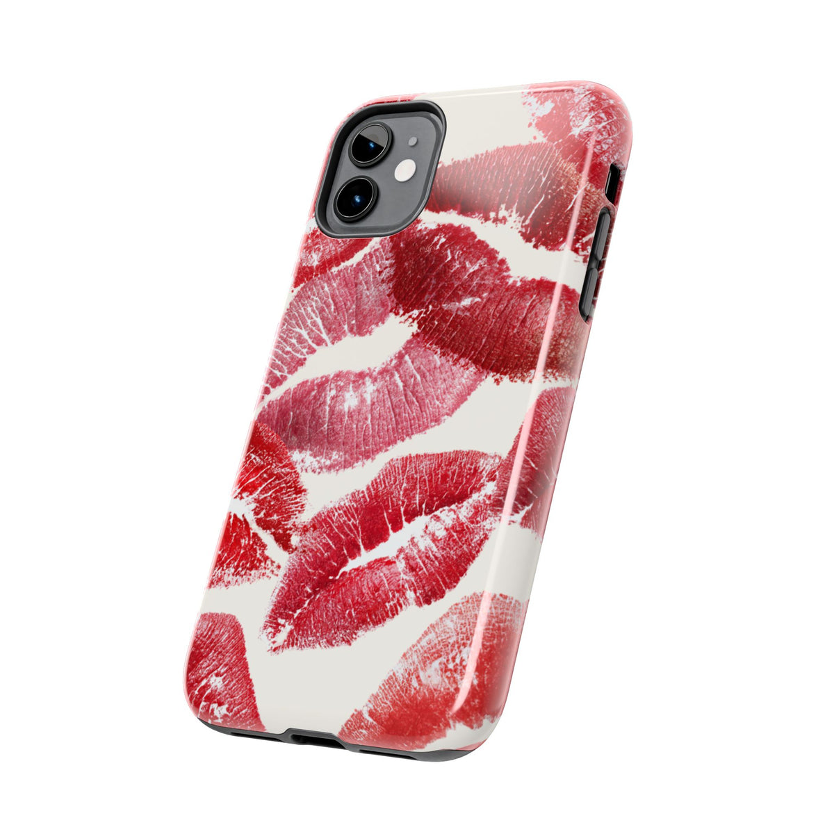 Red Lipstick Kiss Pattern Phone Case | Tough Phone Case
