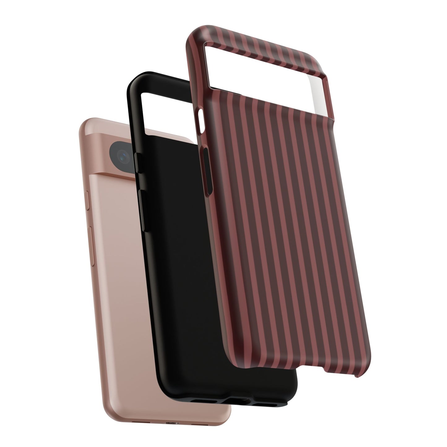 Striped Double Burgundy  — Tough Phone Case
