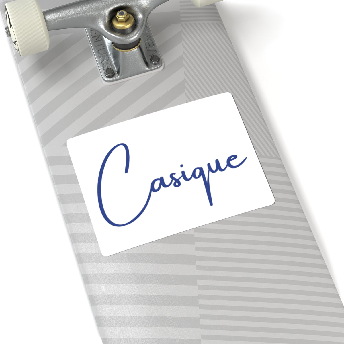 Casique — Script Kiss-Cut Sticker —