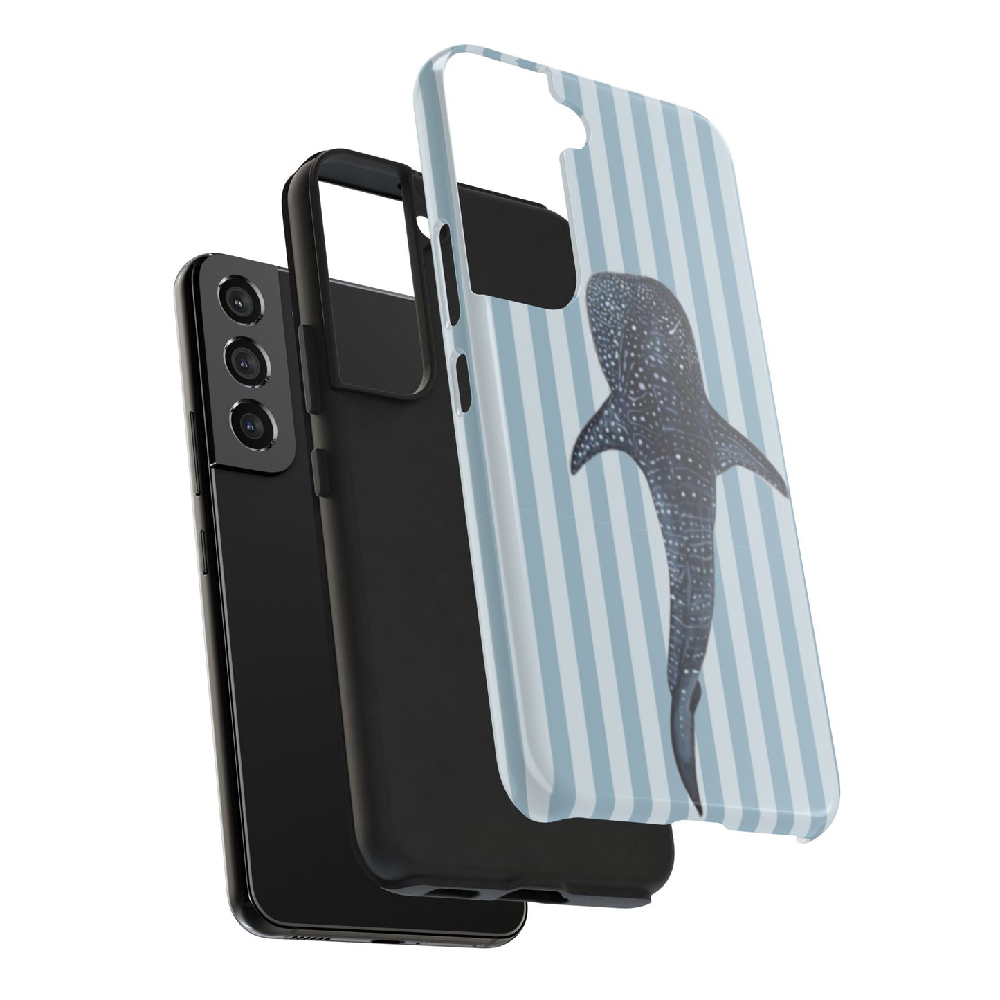 Deep Sea  — Blue Striped Tough Protective Cover