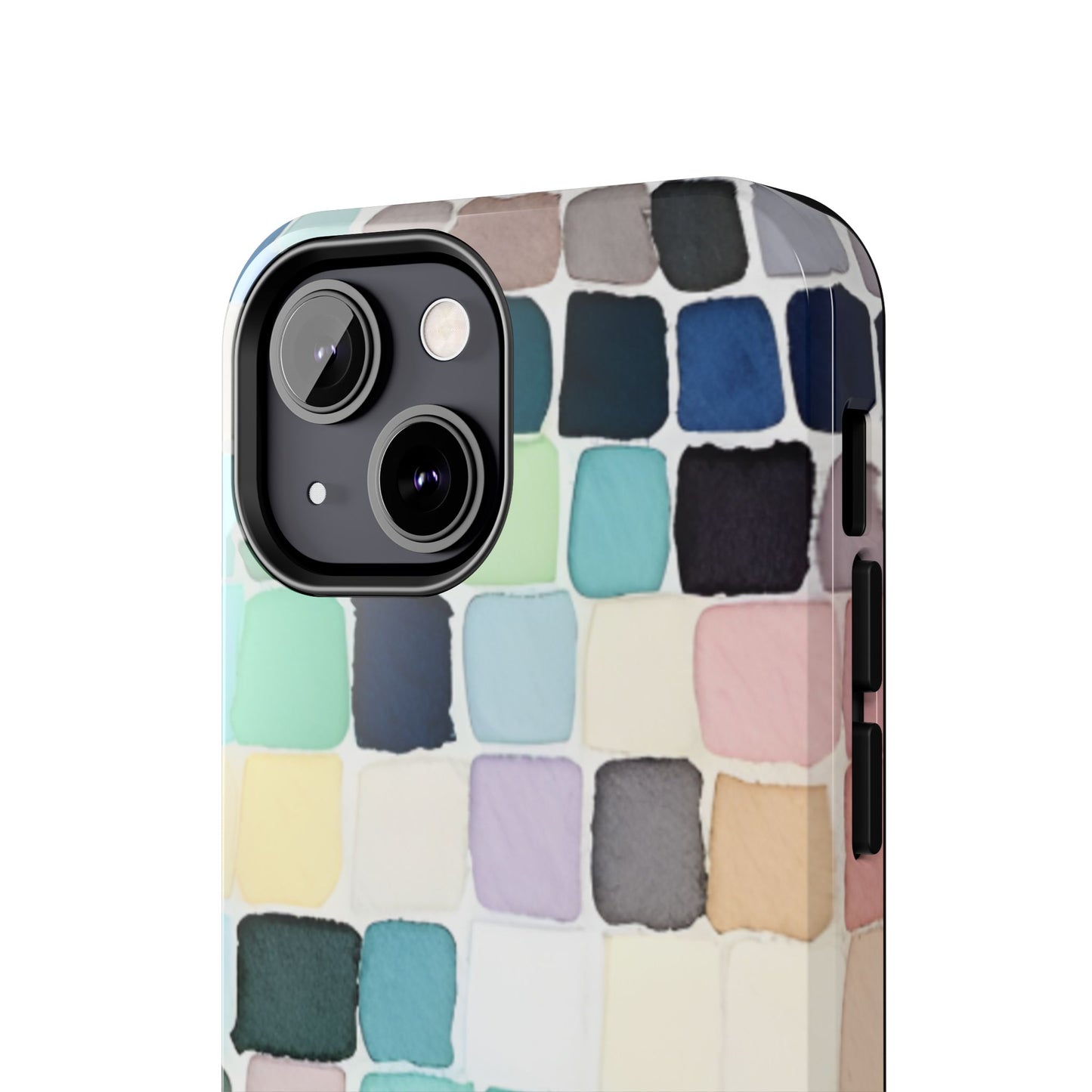 Watercolor —  Abstract Mosaic Tough Phone Case Pastel Tile Protective Cover