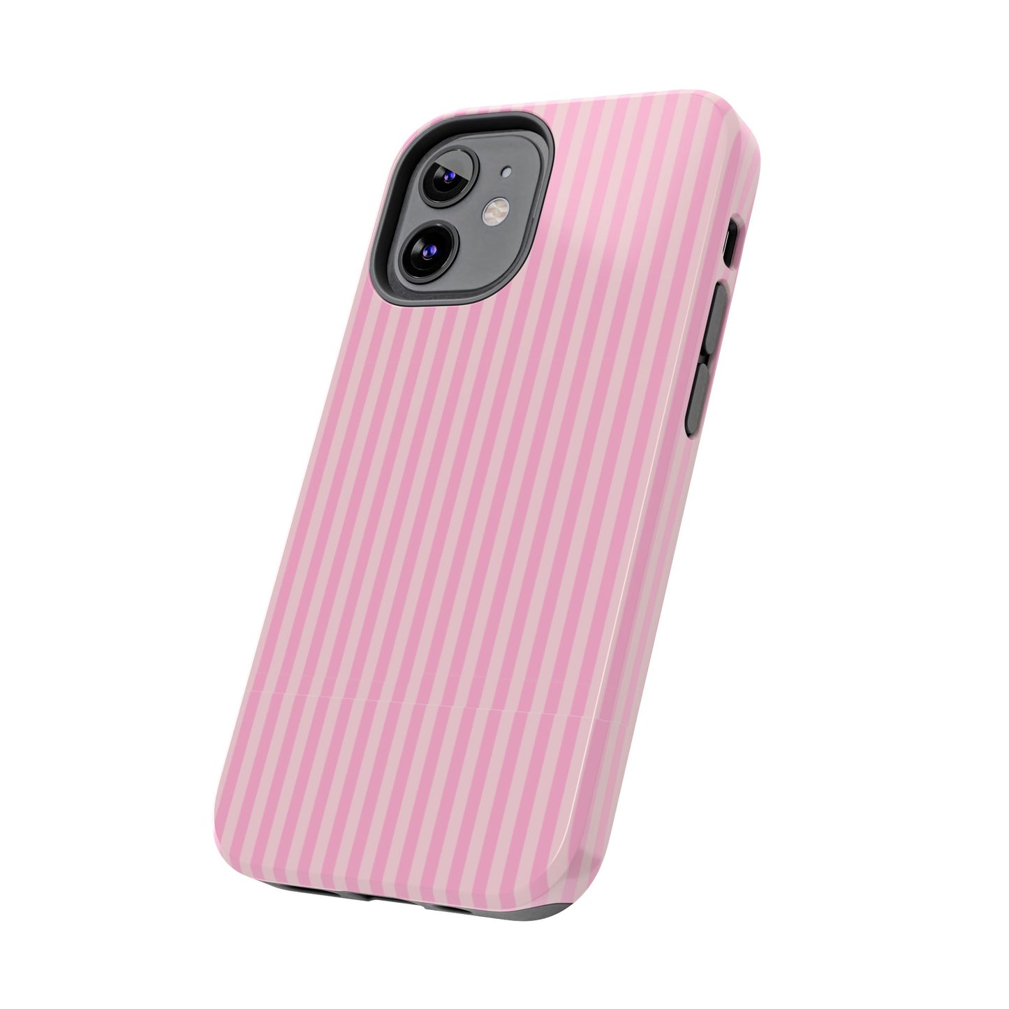 Pretty In Pink  – Pink Vertical Stripe Tough Phone Case
