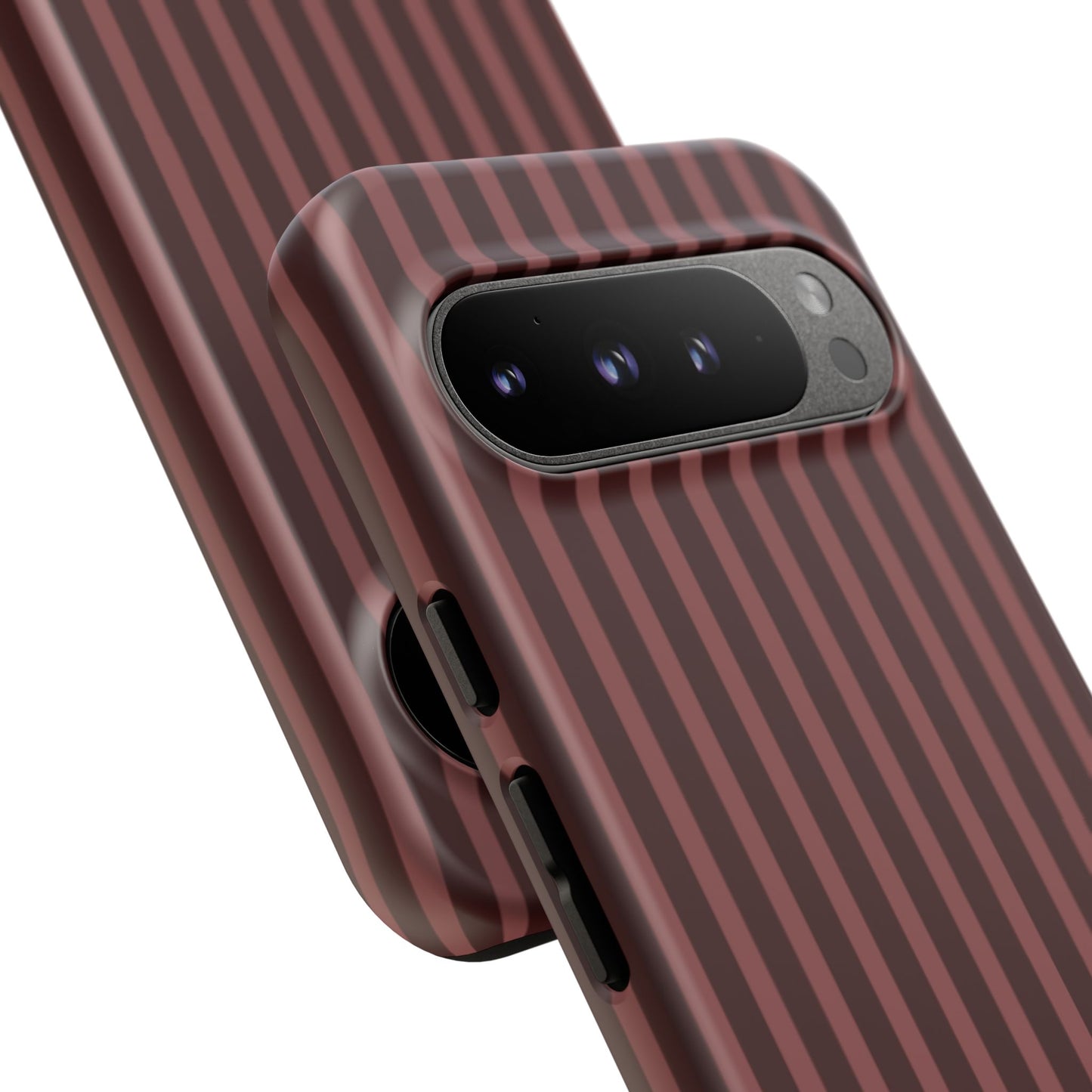Striped Double Burgundy  — Tough Phone Case