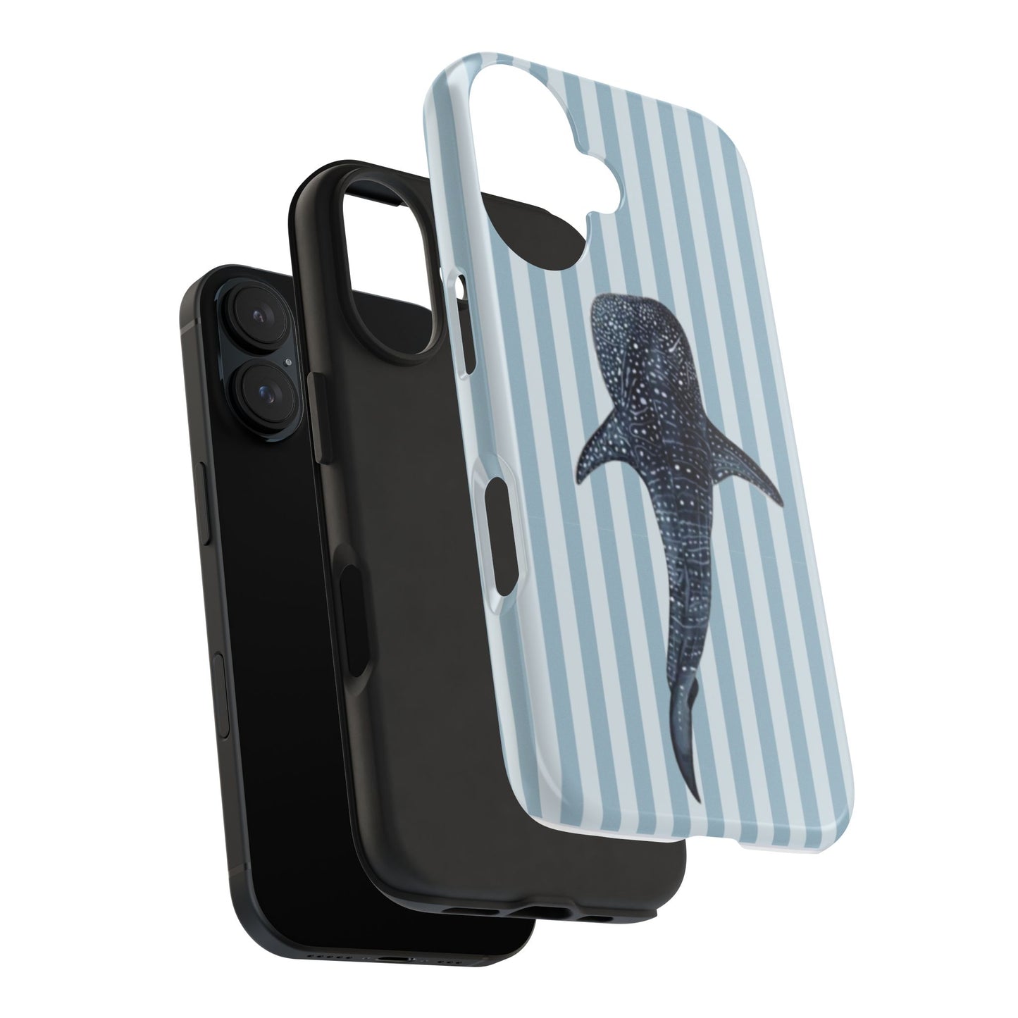 Deep Sea  — Blue Striped Tough Protective Cover