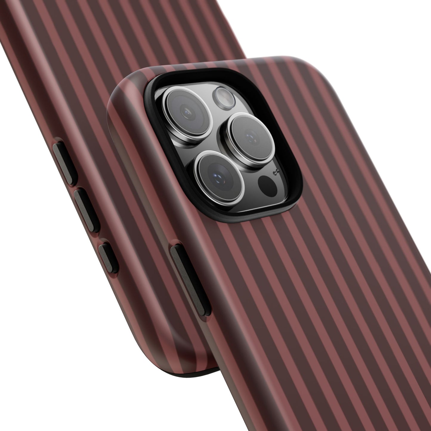Striped Double Burgundy  — Tough Phone Case